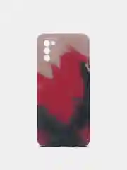 Багровый чехол силиконовый Samsung Galaxy A02s, Самсунг Галакси А02с с мягким подкладом