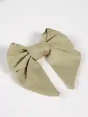Оливковый бант для волос на резинке белый/оливковый/пудровый/коралловый