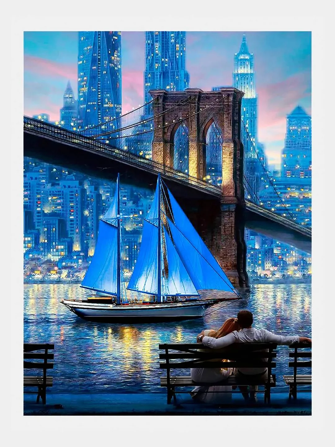 Алмазная мозаика "Вместе навсегда", 30 x 40 см
