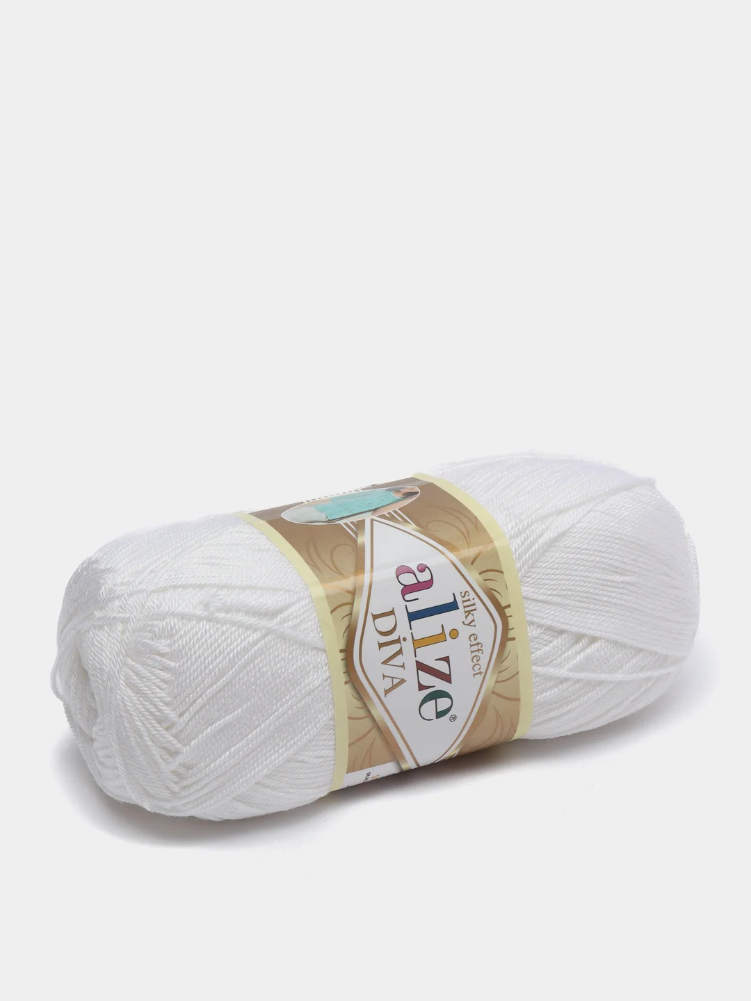 Молочный пряжа Alize Diva 100% Микрофибра 100г 350м