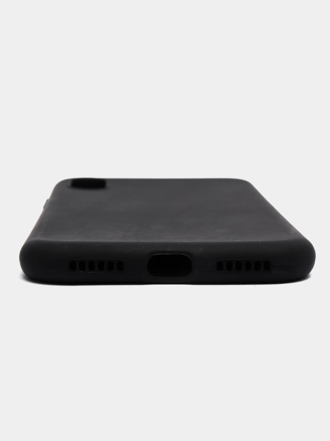 Черный силиконовый чехол IPhone