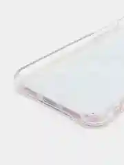 Лавандовый чехол iPhone X / Xs силиконовый переливающийся жидкий с блестками