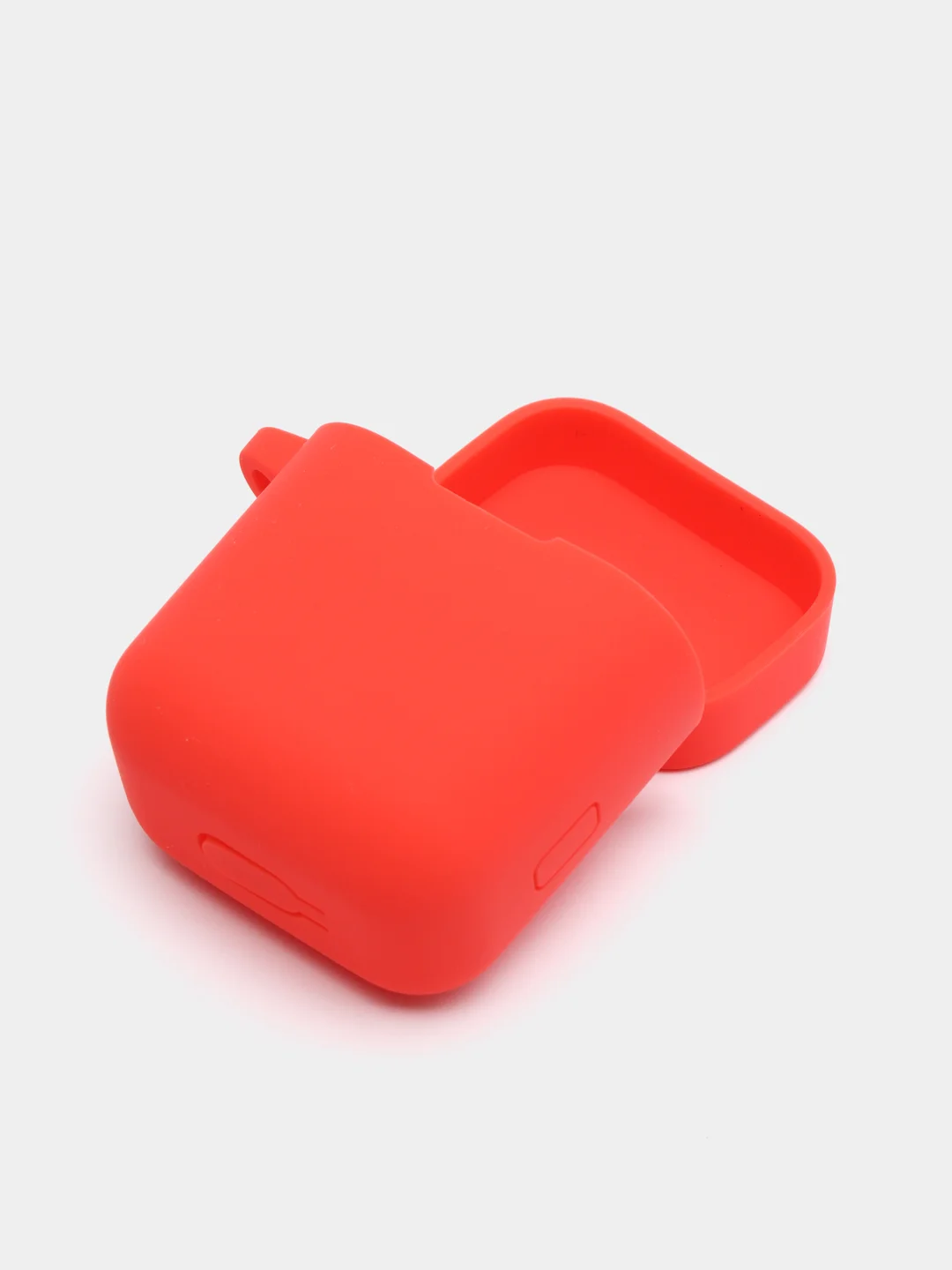 Красный чехол на наушники Xiaomi AirDots Pro/Mi TWS Earphones/Earphones Lite силиконовый КАРТОФАН