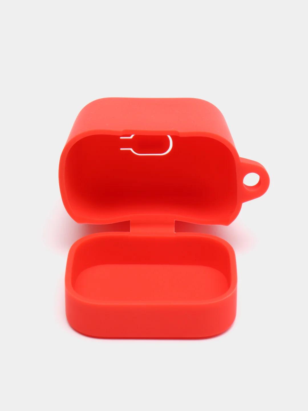 Красный чехол на наушники Xiaomi AirDots Pro/Mi TWS Earphones/Earphones Lite силиконовый КАРТОФАН