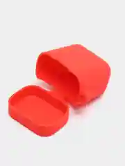 Красный чехол на наушники Xiaomi AirDots Pro/Mi TWS Earphones/Earphones Lite силиконовый КАРТОФАН