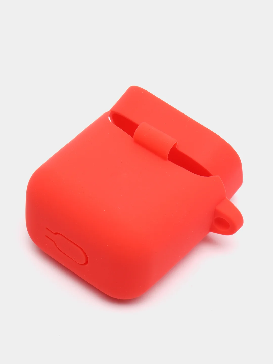 Красный чехол на наушники Xiaomi AirDots Pro/Mi TWS Earphones/Earphones Lite силиконовый КАРТОФАН