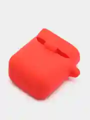 Красный чехол на наушники Xiaomi AirDots Pro/Mi TWS Earphones/Earphones Lite силиконовый КАРТОФАН