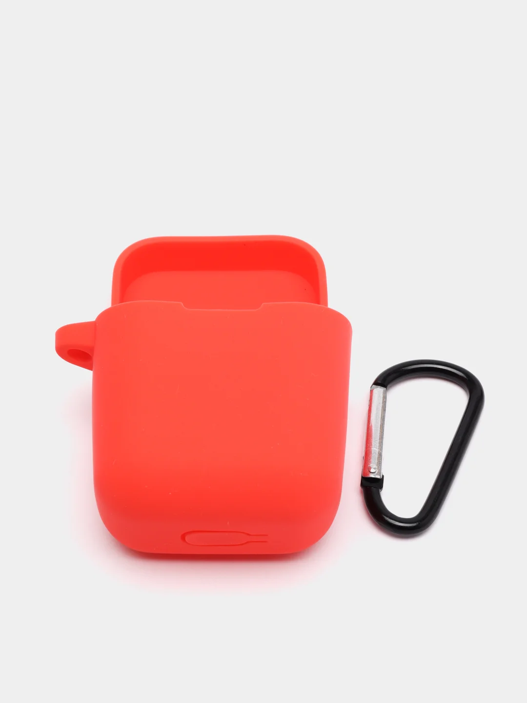 Красный чехол на наушники Xiaomi AirDots Pro/Mi TWS Earphones/Earphones Lite силиконовый КАРТОФАН