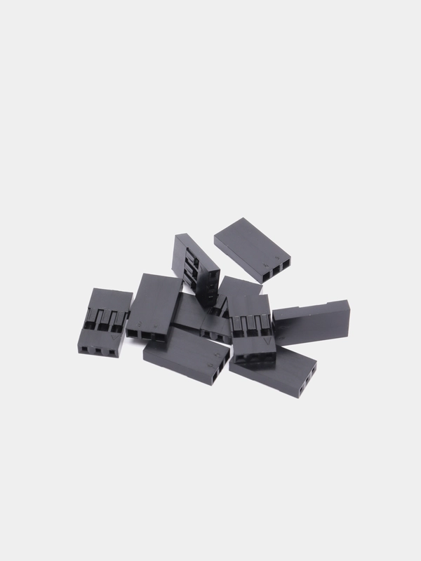 Разъем Dupont 3pin 2.54мм BLS-3 (без контакта, только корпус) (10 штук)