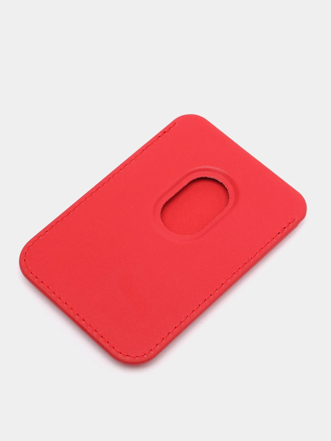 Красный картхолдер на магнитах MagSafe Leather Wallet iPhone