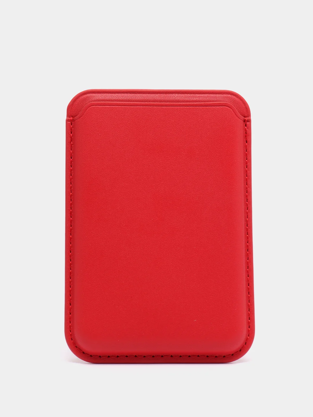 Красный картхолдер на магнитах MagSafe Leather Wallet iPhone
