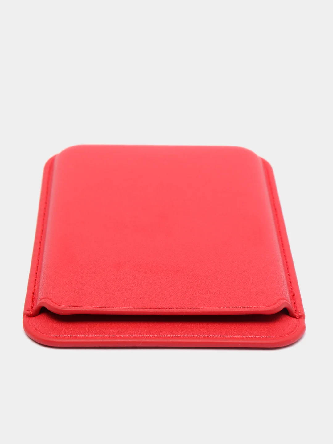 Красный картхолдер на магнитах MagSafe Leather Wallet iPhone