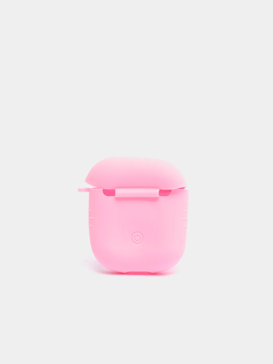 Розовый силиконовый чехол для беспроводных наушников AirPods 1, AirPods 2