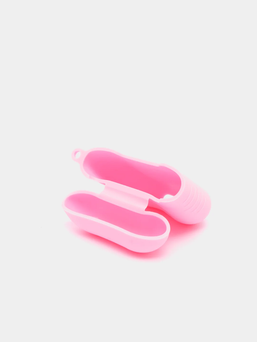 Розовый силиконовый чехол для беспроводных наушников AirPods 1, AirPods 2
