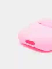 Розовый силиконовый чехол для беспроводных наушников AirPods 1, AirPods 2