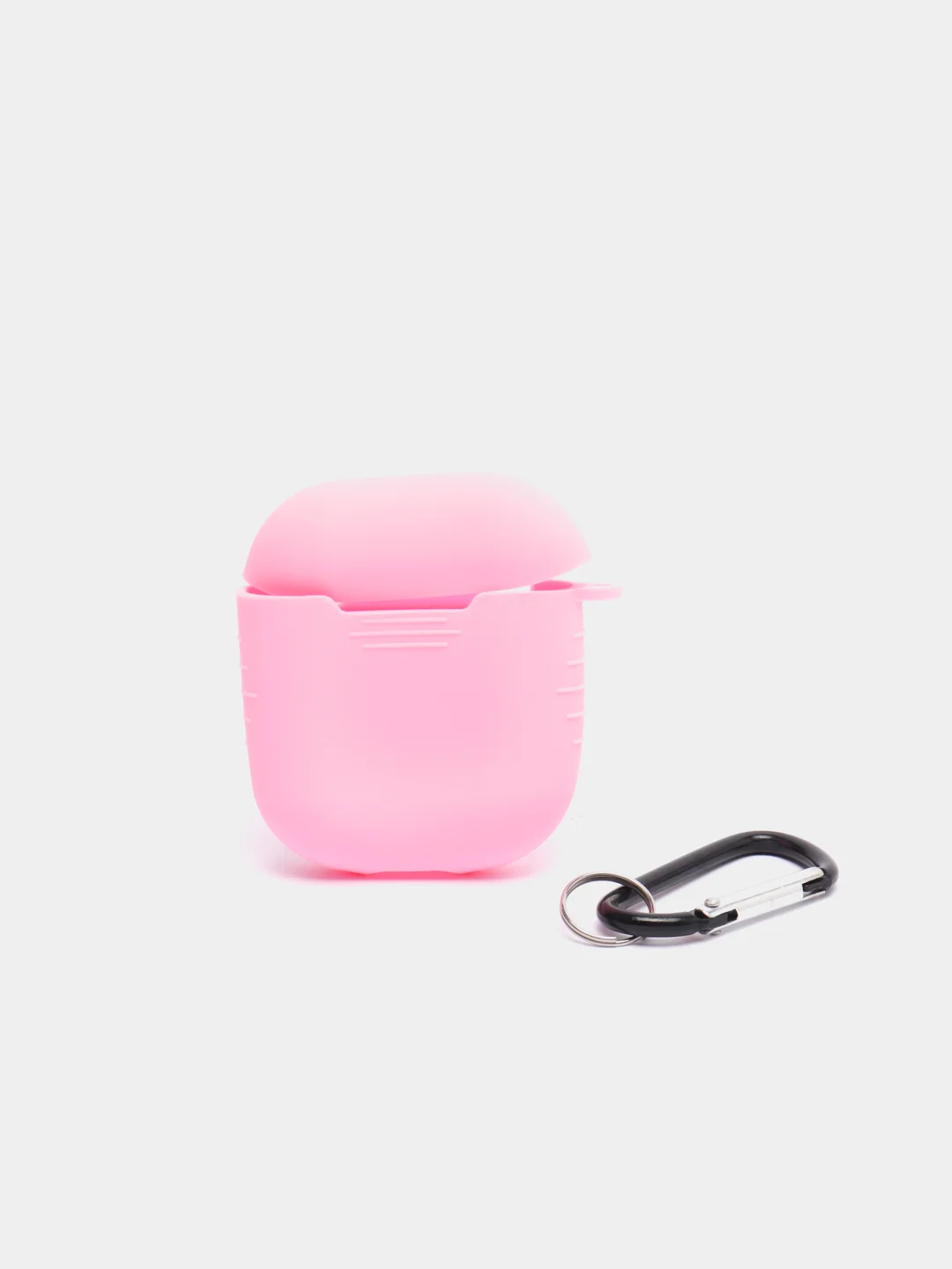 Розовый силиконовый чехол для беспроводных наушников AirPods 1, AirPods 2