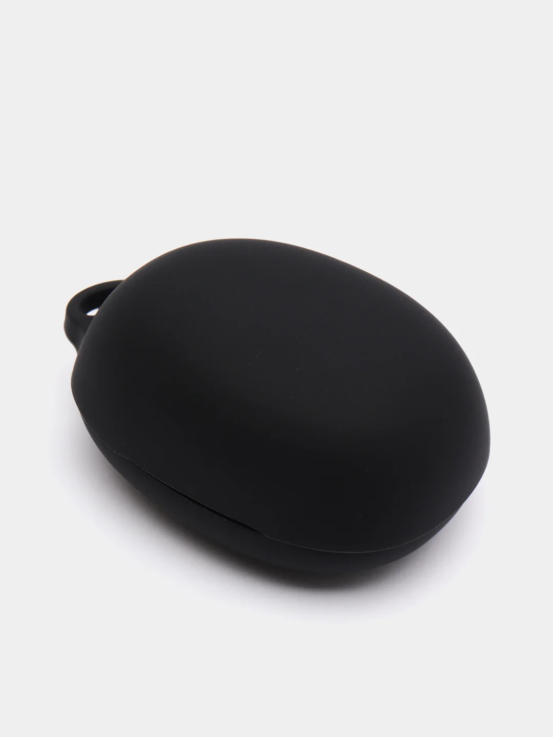 Черный чехол на Realme Buds Q для беспроводных наушников силиконовый КАРТОФАН матовый soft-touch