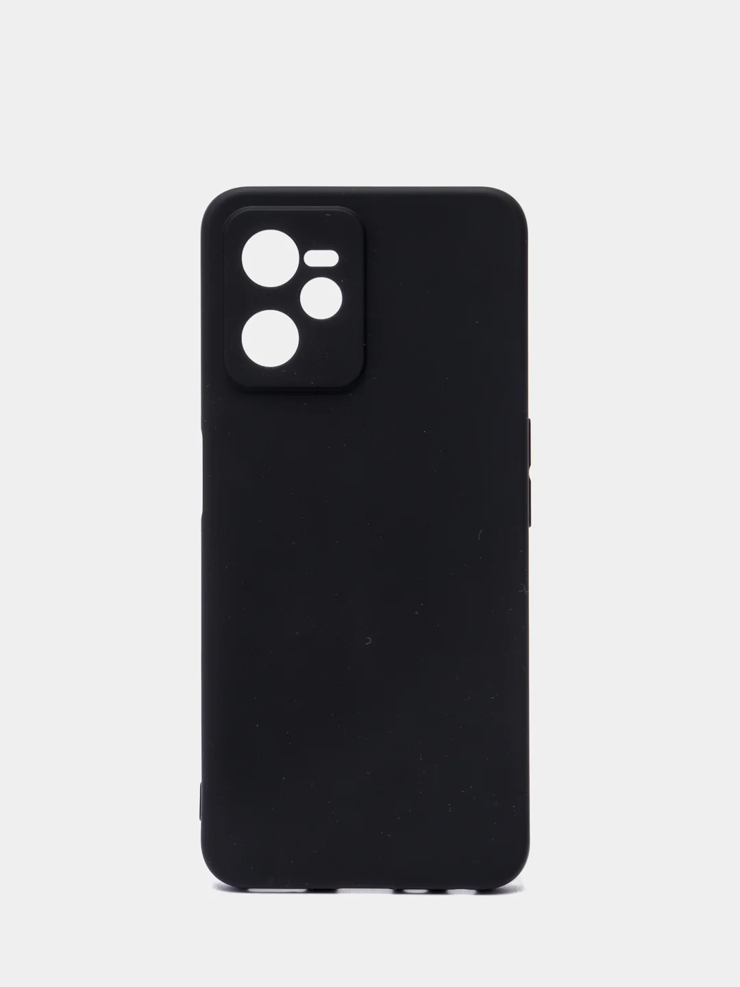 Черный чехол Realme C35 Реалми С35 силиконовый, цветной, матовый