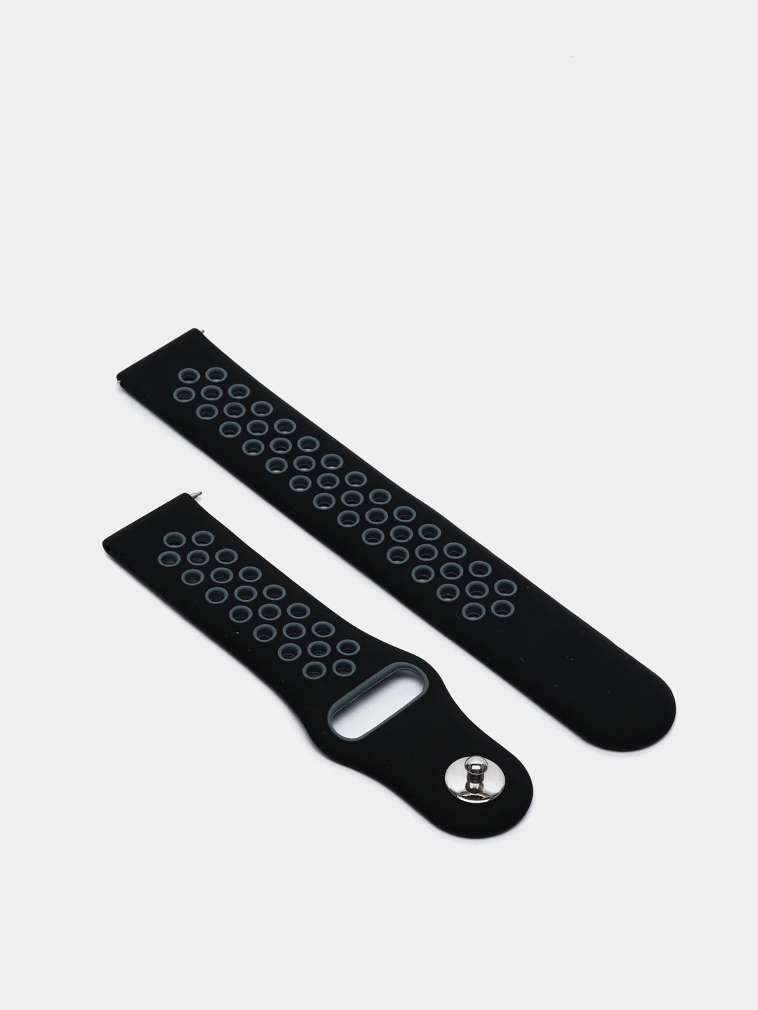 Серебряный спортивный ремешок для Xiaomi Amazfit Bip / GTR 42 мм / GTS / Samsung Gear S2