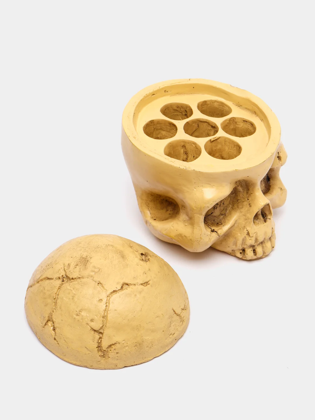 Бежевый подставка под тату колпачки с краской Skull