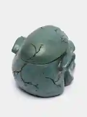 Бирюзовый подставка под тату колпачки с краской Skull