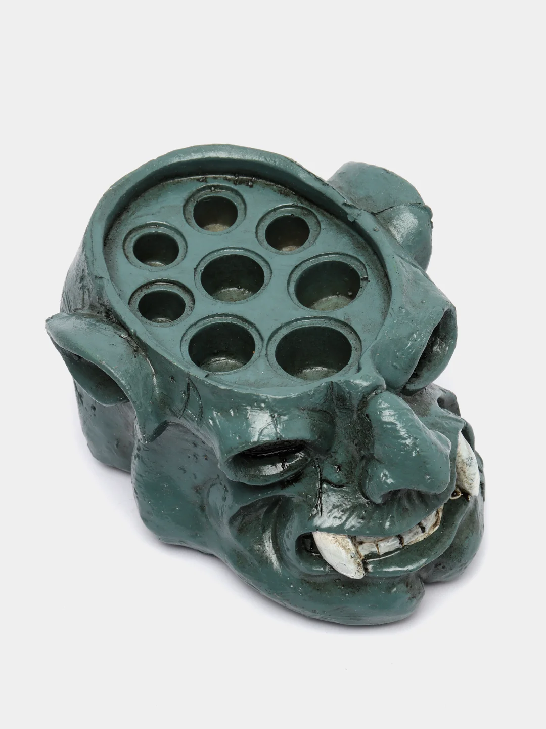 Бирюзовый подставка под тату колпачки с краской Skull