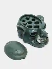 Бирюзовый подставка под тату колпачки с краской Skull