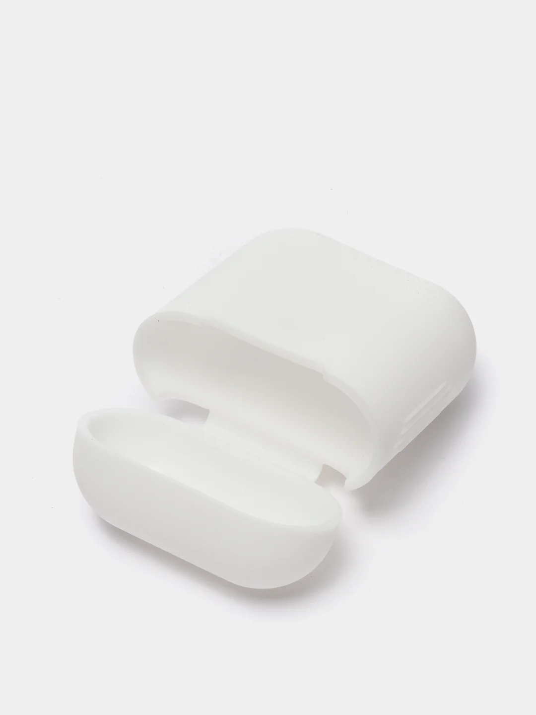 Белый чехол для Apple AirPods 1, AirPods 2 силиконовый