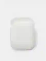 Белый чехол для Apple AirPods 1, AirPods 2 силиконовый