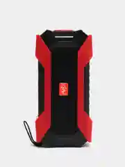 Красный портативная колонка АО-102, FM-радио, фонарь