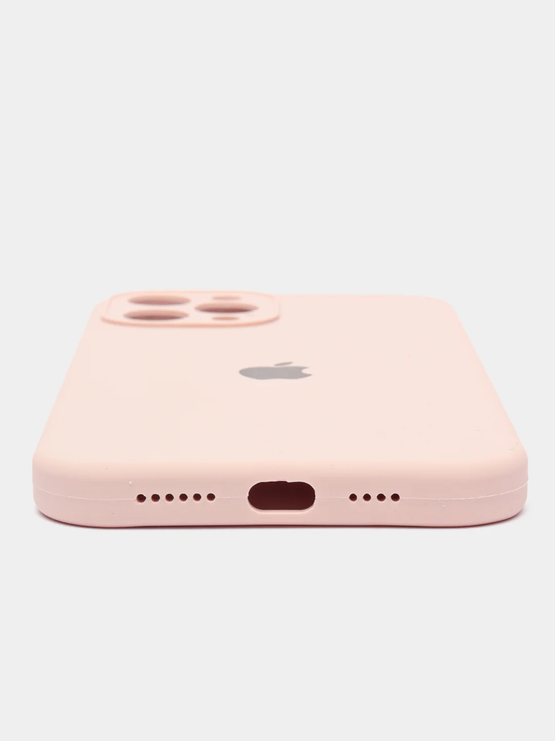 Конфетный чехол Silicone Case для iPhone 12 Pro Max с логотипом закрытый низ