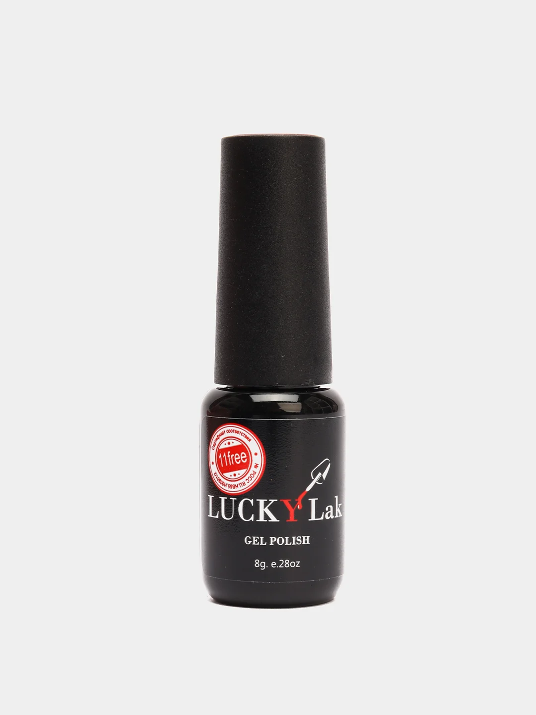 Гель лак для ногтей, гель-лак LuckyLak FL №138, 8g красно розовый с шиммером, глиттером