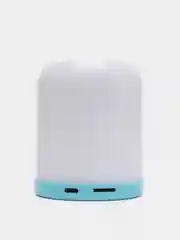 Голубой беспроводной портативный Bluetooth-динамик, мини-плеер SPEAKER WIRELESS LED Model: A1