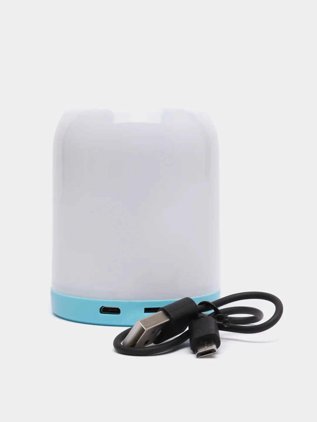 Голубой беспроводной портативный Bluetooth-динамик, мини-плеер SPEAKER WIRELESS LED Model: A1