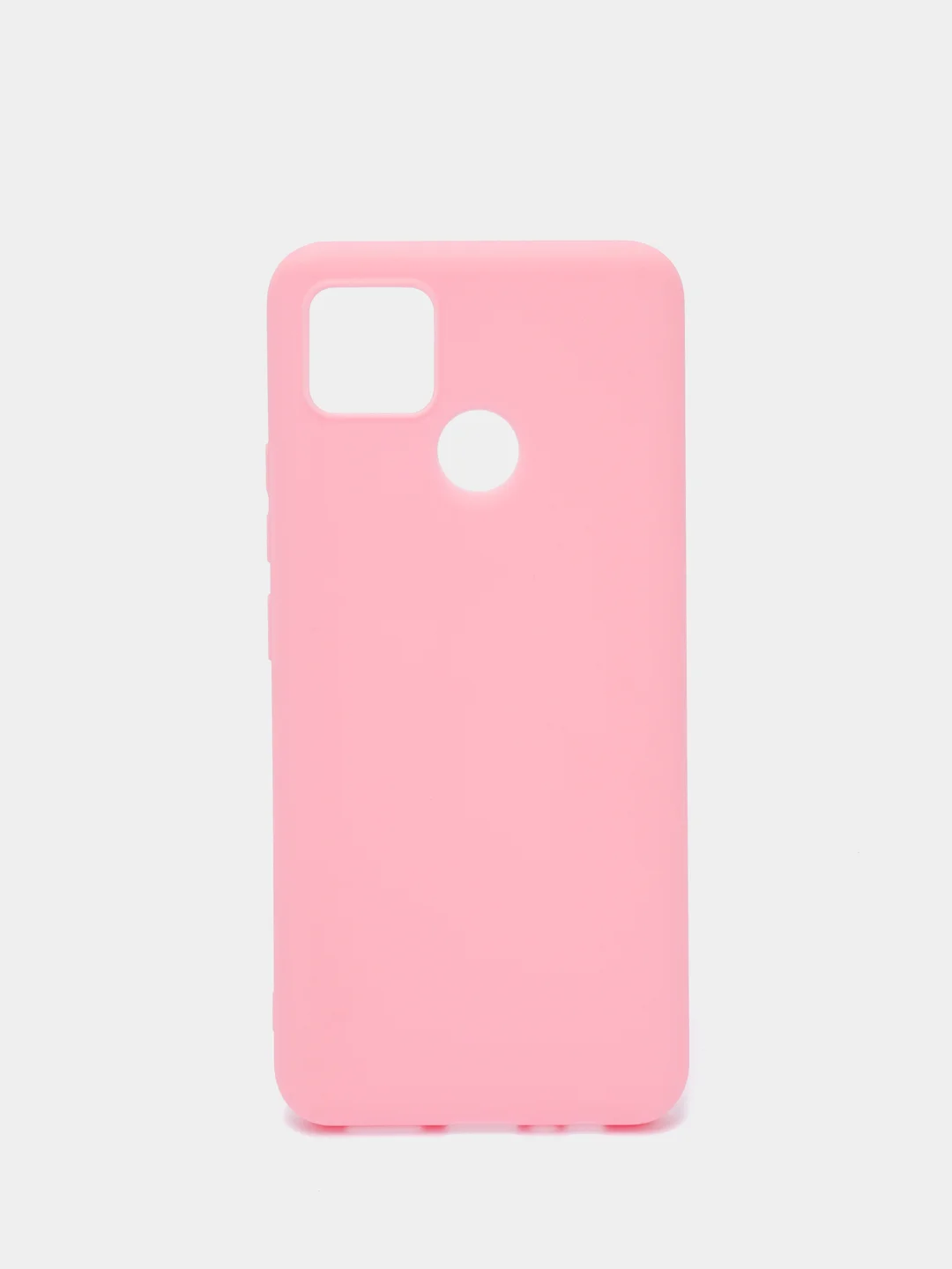 Розовый чехол Realme C25, Realme C25S Реалми С25 / С25С силиконовый цветной матовый