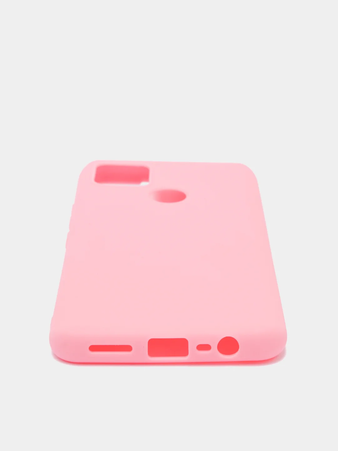 Розовый чехол Realme C25, Realme C25S Реалми С25 / С25С силиконовый цветной матовый