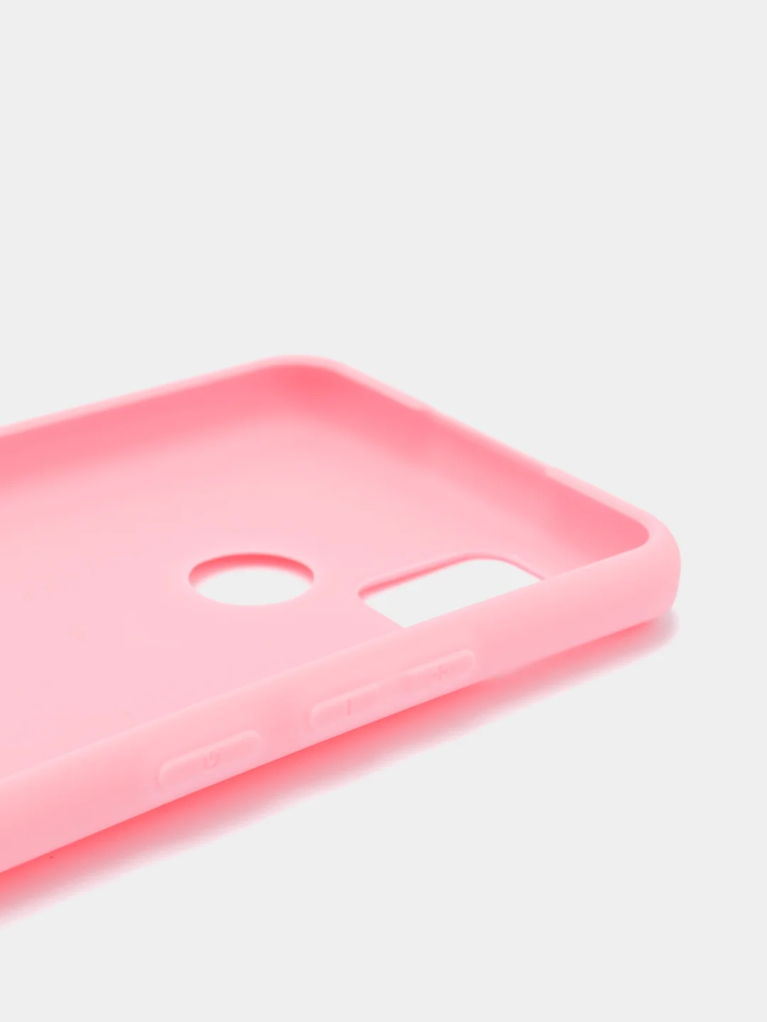 Розовый чехол Realme C25, Realme C25S Реалми С25 / С25С силиконовый цветной матовый