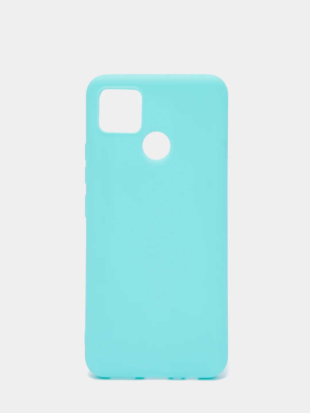 Бирюзовый чехол Realme C25, Realme C25S Реалми С25 / С25С силиконовый цветной матовый