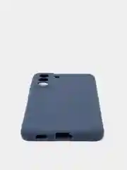 Темно-синий чехол Samsung Galaxy S21 FE, Самсунг Галакси С21 ФЕ силиконовый, матовый
