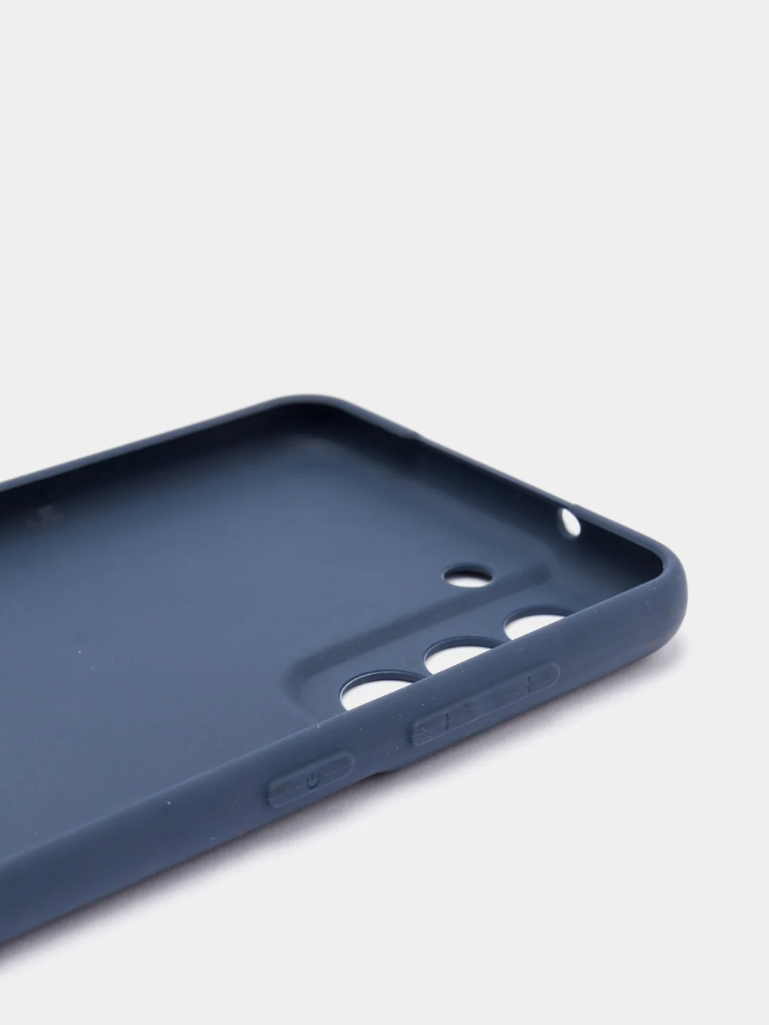 Темно-синий чехол Samsung Galaxy S21 FE, Самсунг Галакси С21 ФЕ силиконовый, матовый