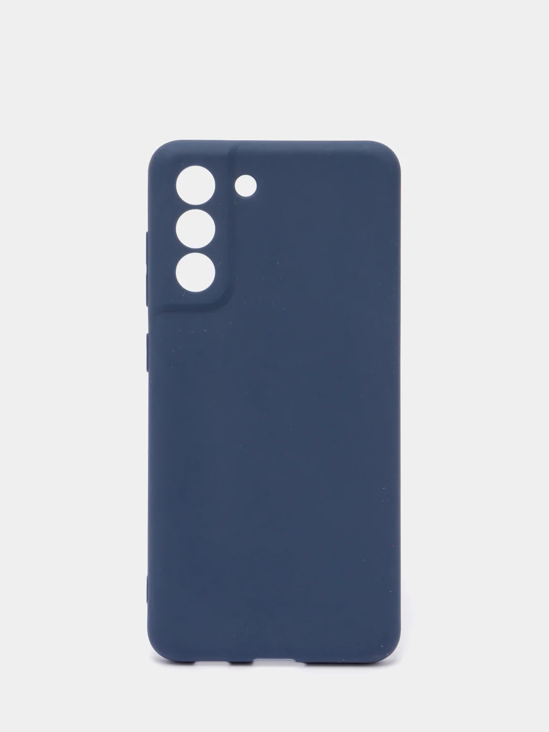 Темно-синий чехол Samsung Galaxy S21 FE, Самсунг Галакси С21 ФЕ силиконовый, матовый