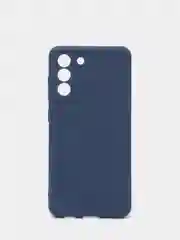 Темно-синий чехол Samsung Galaxy S21 FE, Самсунг Галакси С21 ФЕ силиконовый, матовый