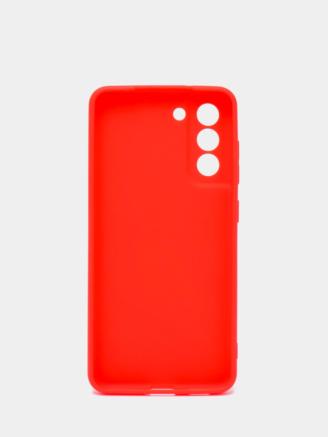 Красный чехол Samsung Galaxy S21 FE, Самсунг Галакси С21 ФЕ силиконовый, матовый