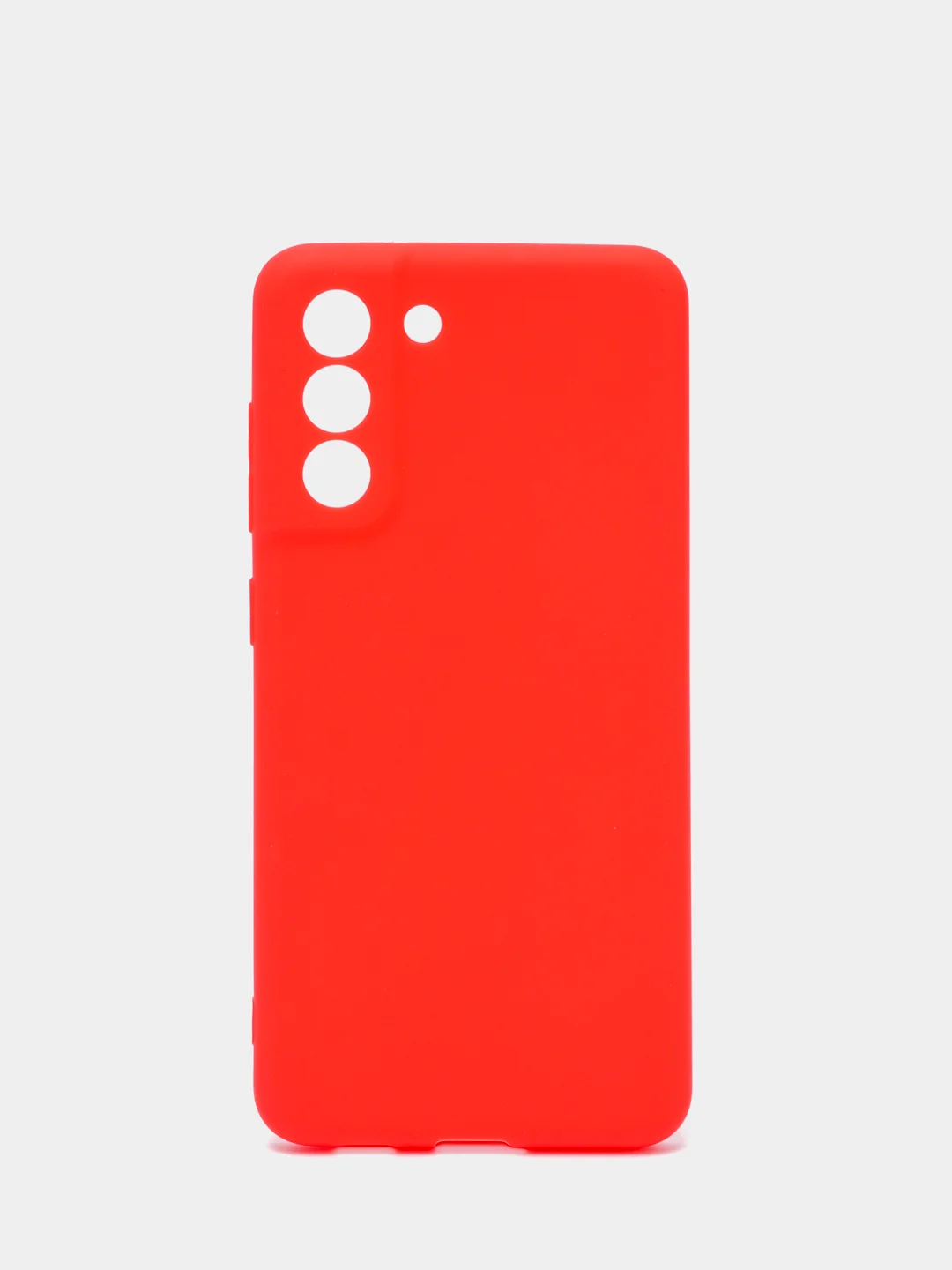 Красный чехол Samsung Galaxy S21 FE, Самсунг Галакси С21 ФЕ силиконовый, матовый
