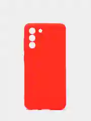 Красный чехол Samsung Galaxy S21 FE, Самсунг Галакси С21 ФЕ силиконовый, матовый