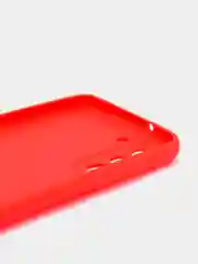 Красный чехол Samsung Galaxy S21 FE, Самсунг Галакси С21 ФЕ силиконовый, матовый