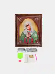 Серебряный алмазная мозаика "Иконы", 27 х 33 см, на подрамнике
