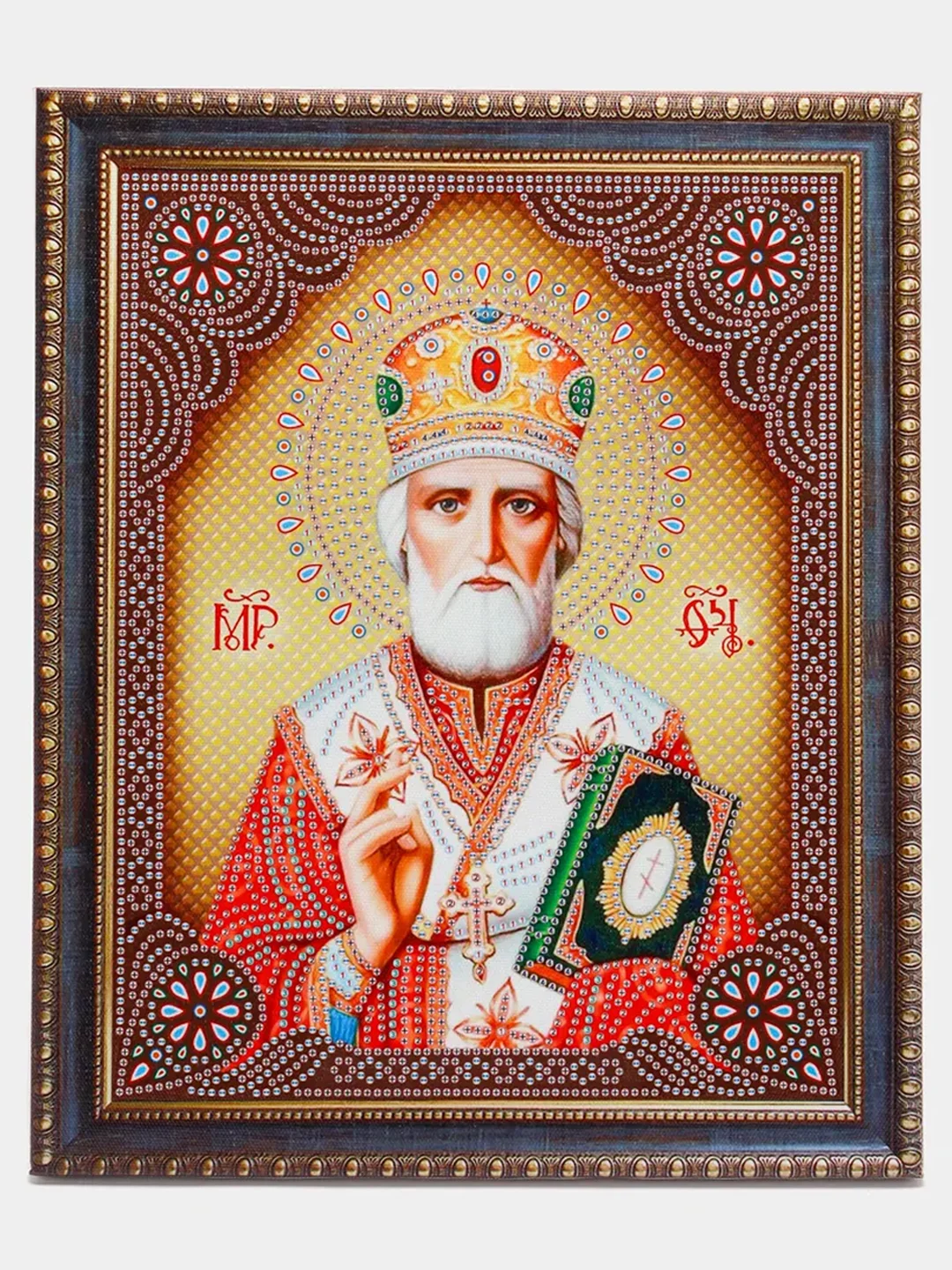 Черный алмазная мозаика "Иконы", 27 х 33 см, на подрамнике
