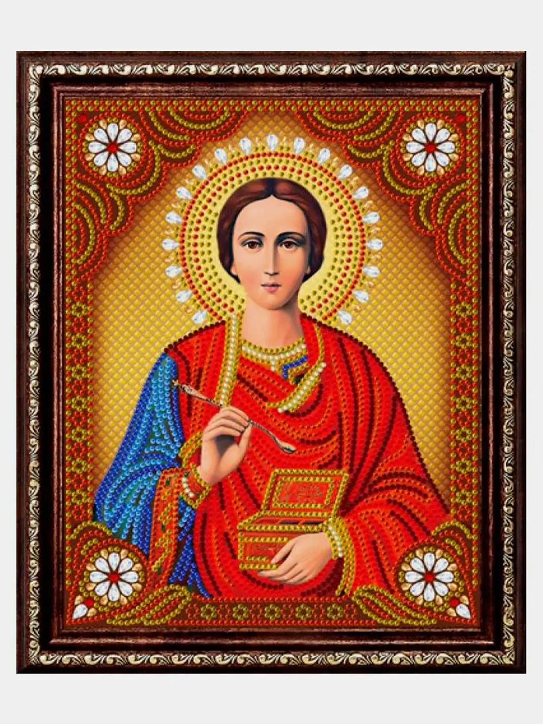Оливковый алмазная мозаика "Иконы", 27 х 33 см, на подрамнике