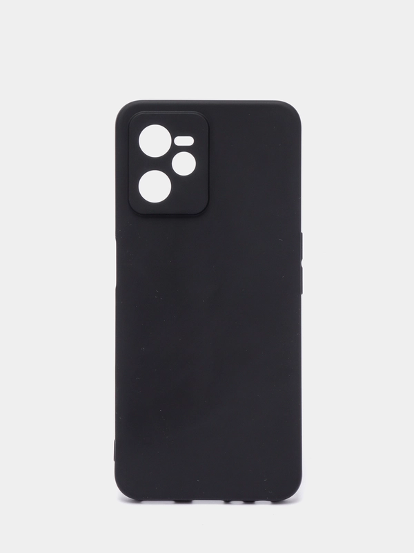 Чехол Realme C35 / Реалми C35 черный, силиконовый, матовый